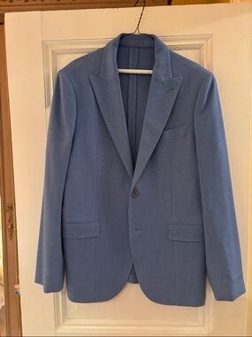 Light Blue Men's Italian Blazer - Brand GUTTERIDGE